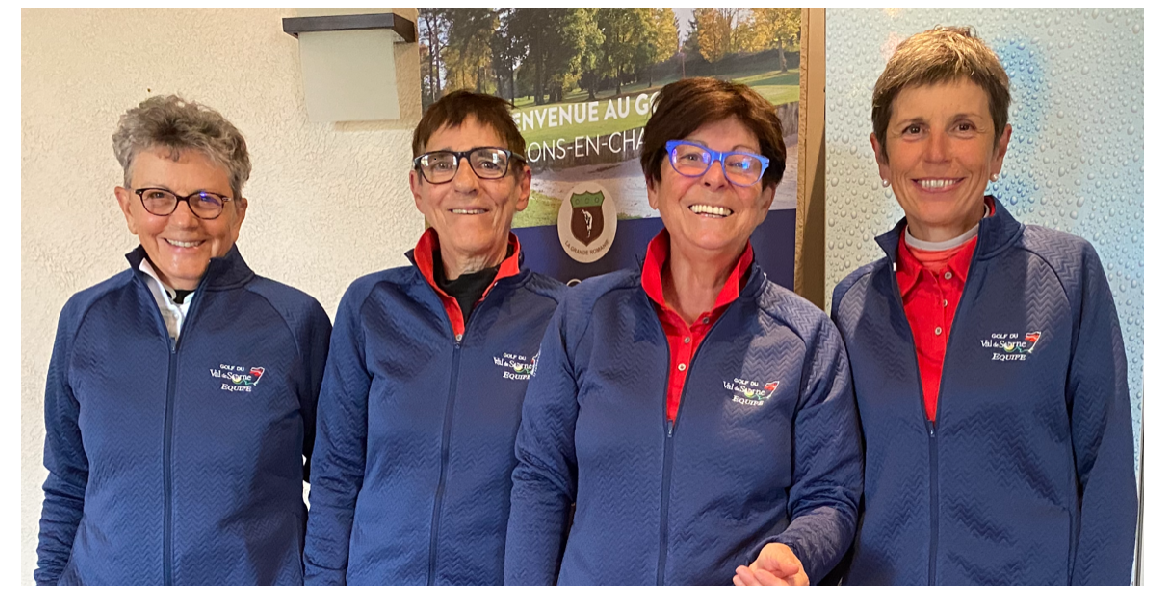 equipe feminine du golf du val de sorne pres de lons le saunier 